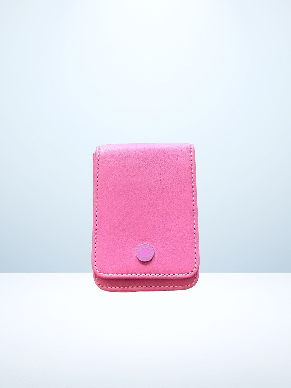 Coach Y2K Cardholder - Pink/Button Snap/Glovetanned Leather